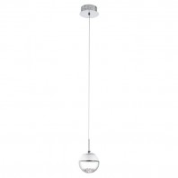 Eglo-Montefio H/L 1X5W & 3X5W LED 3000K Chrome/Clear/Crystal-Pendant Light